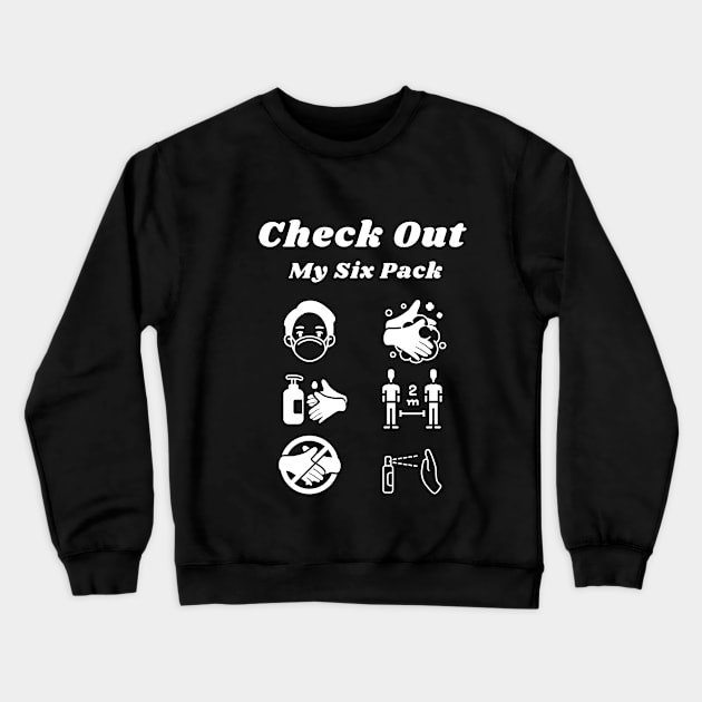 Protect yourself - Check out my six pack Edit Crewneck Sweatshirt by JunThara